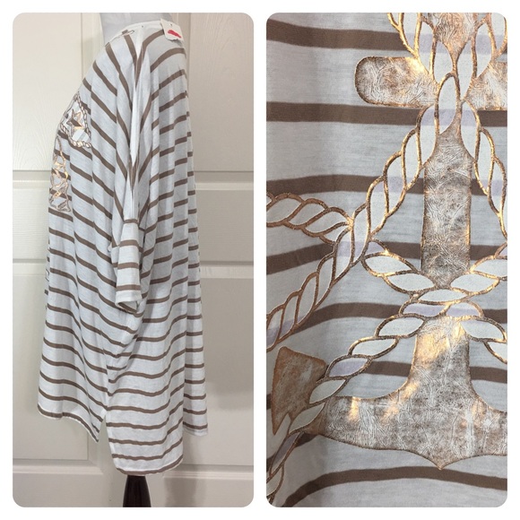 NWT! Wildfox Anchors Away Sunday Morning Tee - Picture 3 of 7